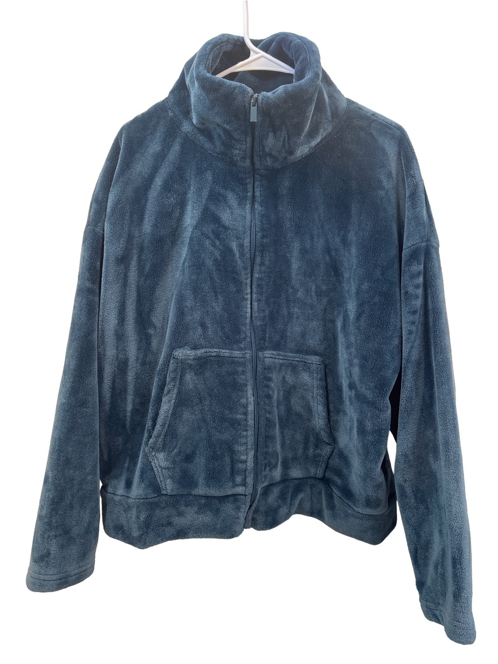 C9 by Champion Plush Teddy Jacket in Teal Blue